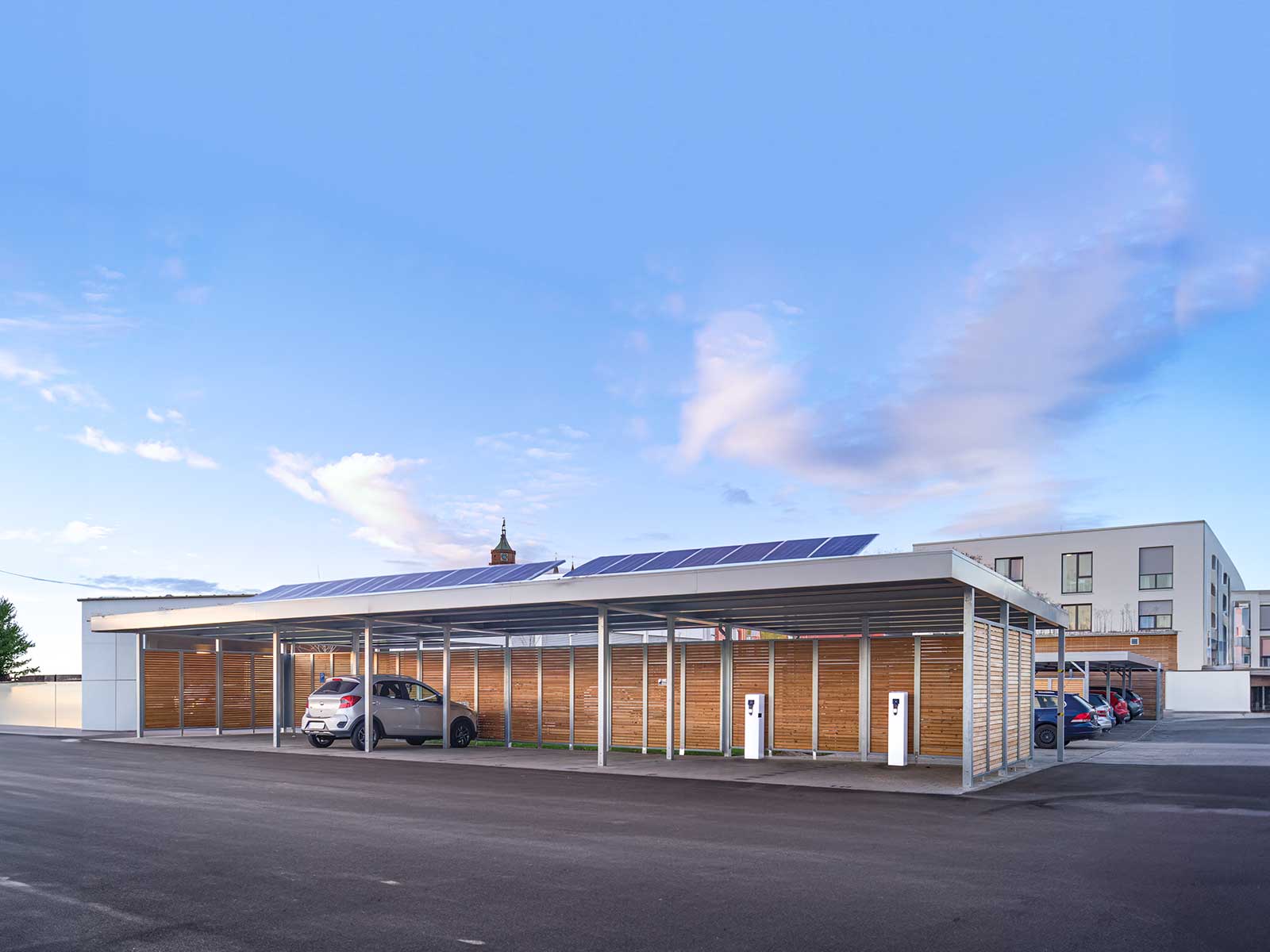 Überdachung Ladestation