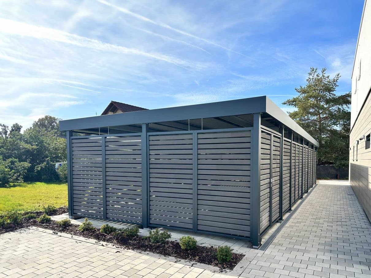 Einhausung für Fahrräder