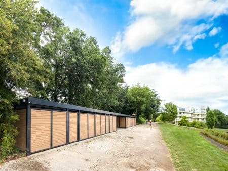 Reihenanlage als Fahrradeinhausung