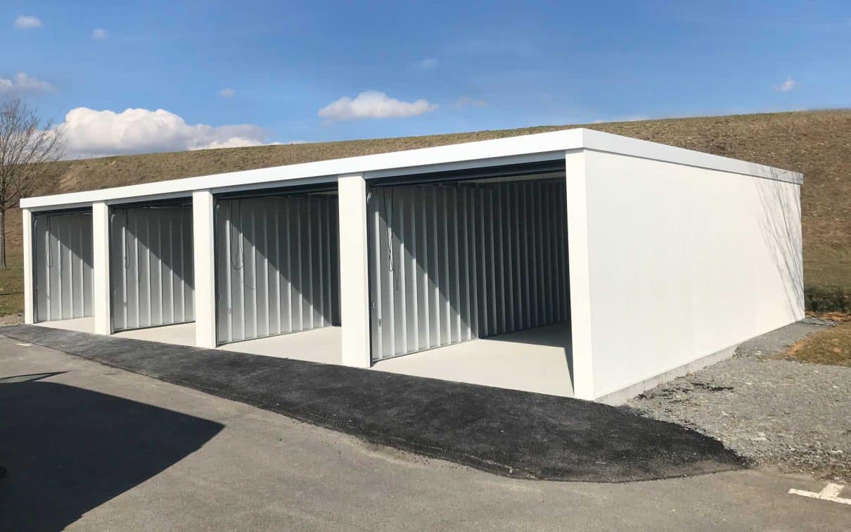 Fertiggaragen als Garagenanlage zur Vermietung von Siebau