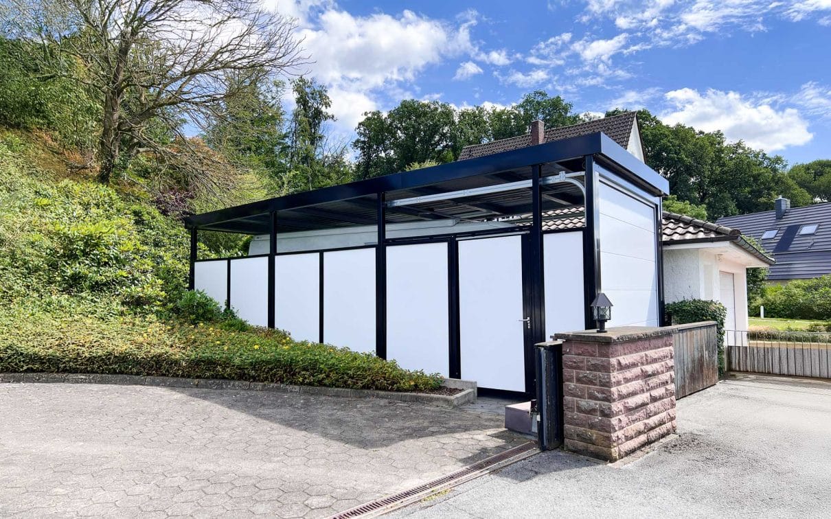 Carport in Überhöhe für Wohnmobile