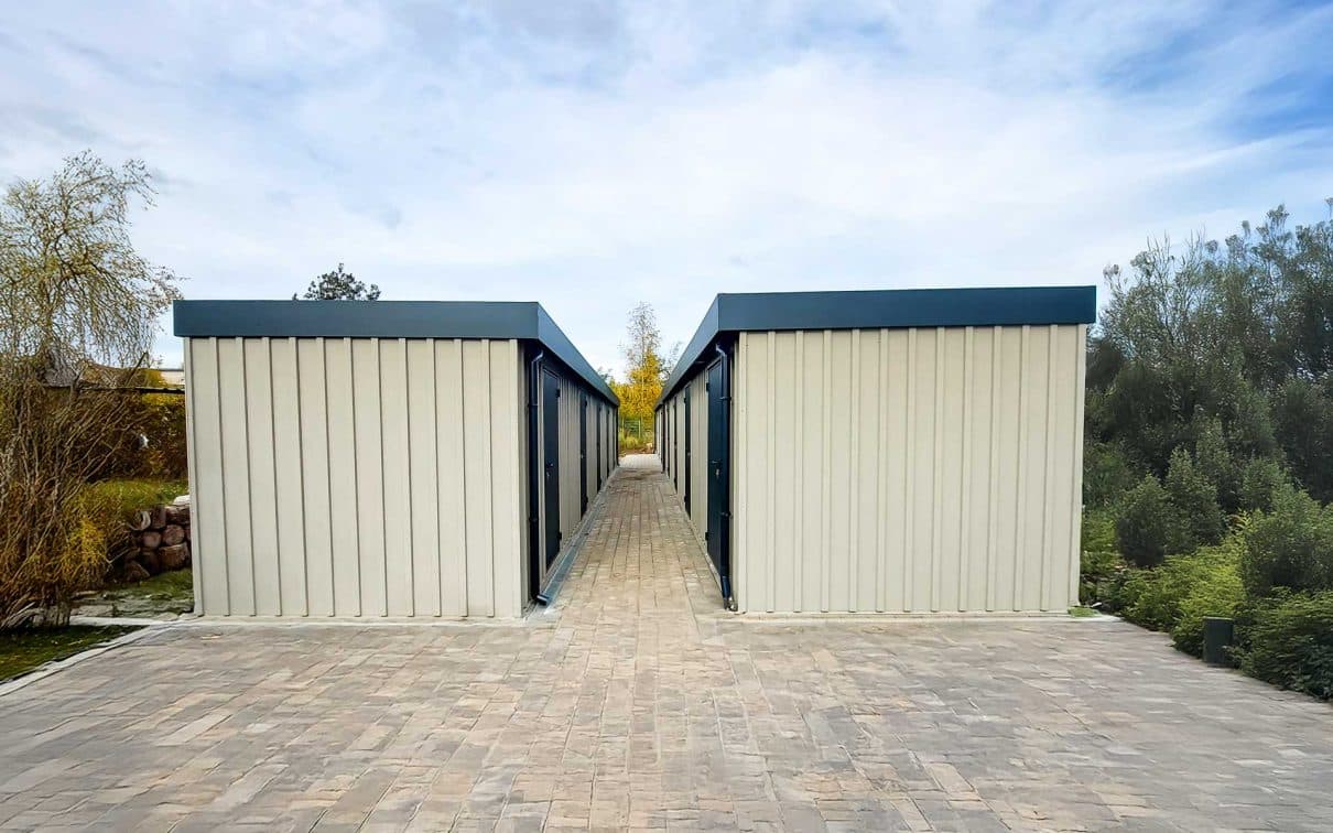 Gerätehaus MZH als Reihenanlage