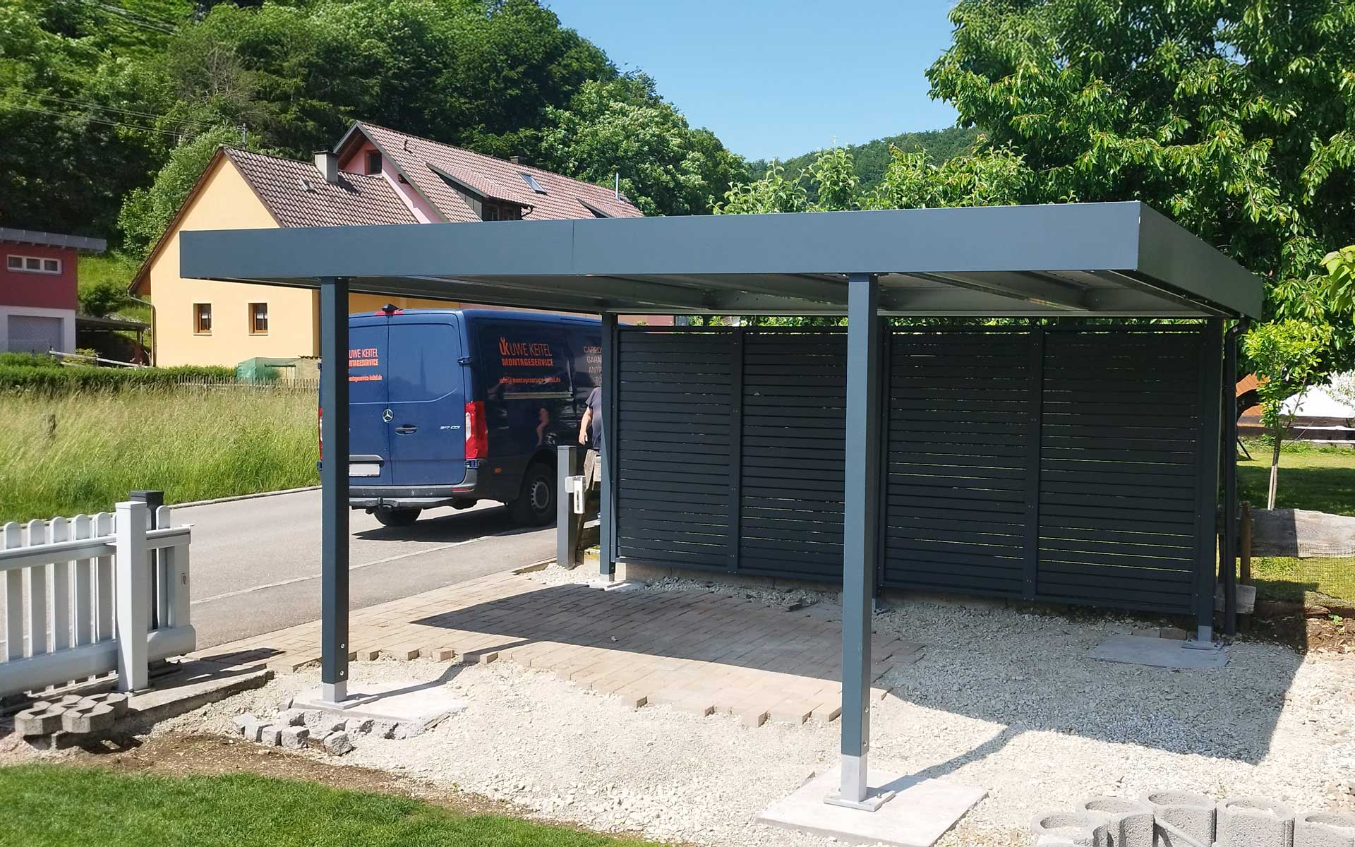 Privatbaustelle mit Carport von Siebau